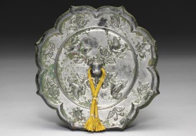 图片[2]-Foliated Bronze Mirror with Flying Birds, high Tang period, 7th to 8th century-China Archive